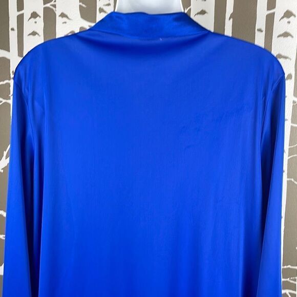 Vanity Fair Vintage House Dress Robe 40 Cobalt Blue - Picture 10 of 14